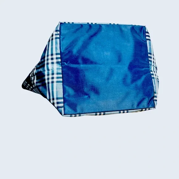 Burberry Blue Label Vintage Plaid Tote Bag – Rare Burberry Japan Line - Picture 9 of 16